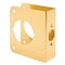 Prime-Line Brass Lock and Door Reinforcement Plate for 1-3/8 In. Thick Doors, Brass Finish (Single Pack) U 9555 - alternate 1